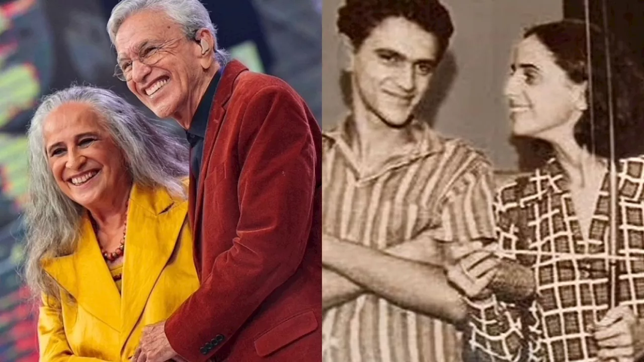 Maria Bethânia resgata foto com Caetano Veloso e cita turnê: “Está chegando”