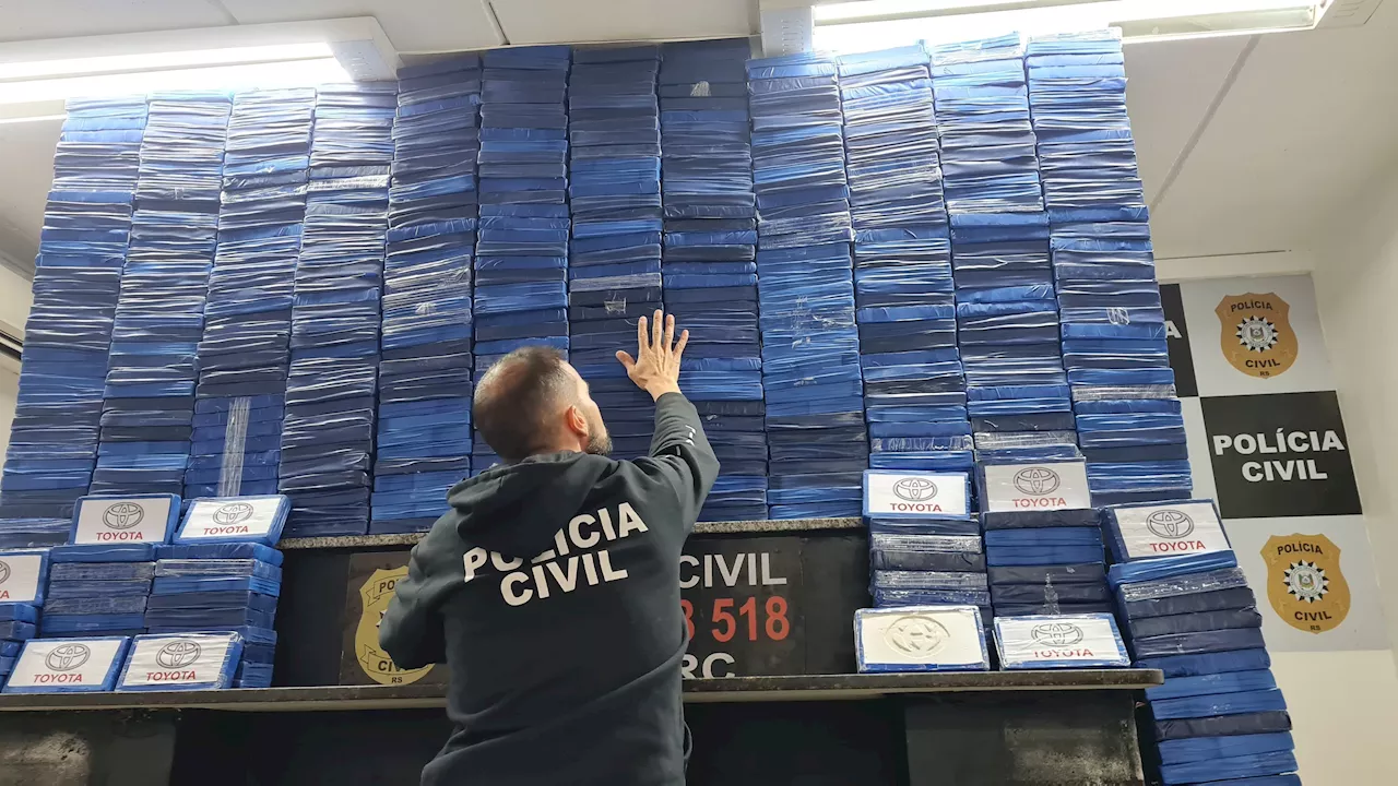 Polícia Civil realiza apreensão de R$ 15 milhões em cocaína, a maior da história do RS