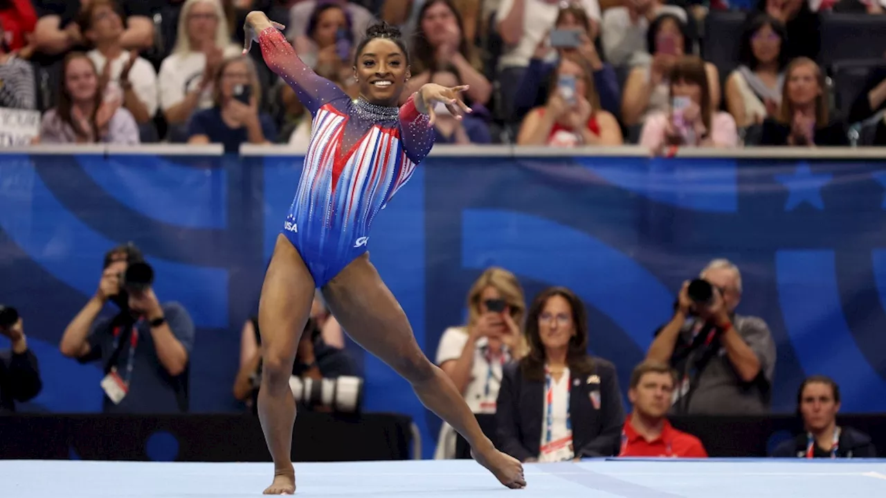 Simone Biles qualifies for a third Olympics after dominating U.S. Olympic Gymnastics Trials