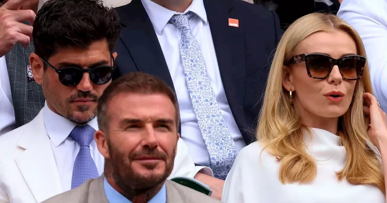 David Beckham and Katherine Jenkins in tense Wimbledon reunion after OBE row