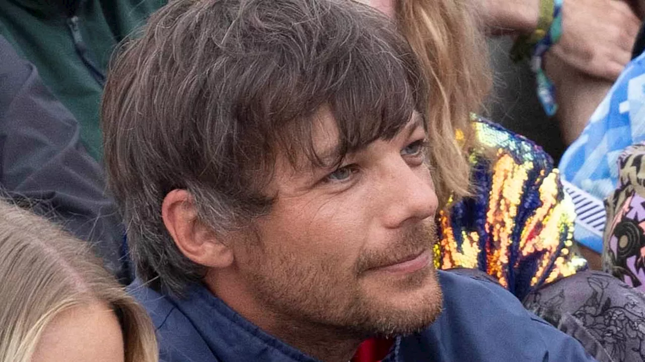 Louis Tomlinson brings a TV to Glastonbury for England match