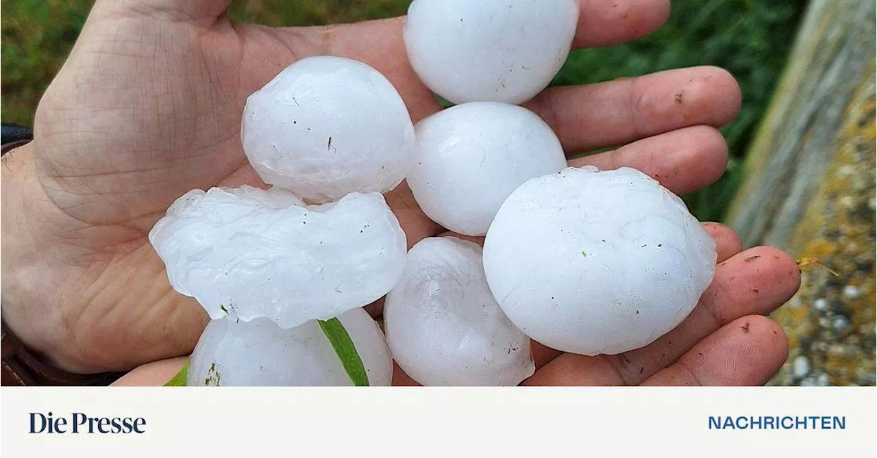 Hagelunwetter richten im Waldviertel großen Schaden an