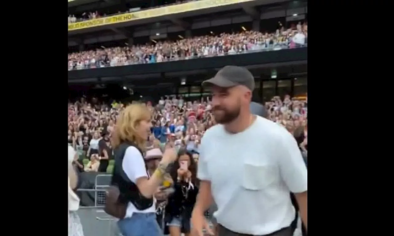 Julia Roberts, Stevie Nicks and Travis Kelce were spotted at Taylor Swift’s Dublin gig last night