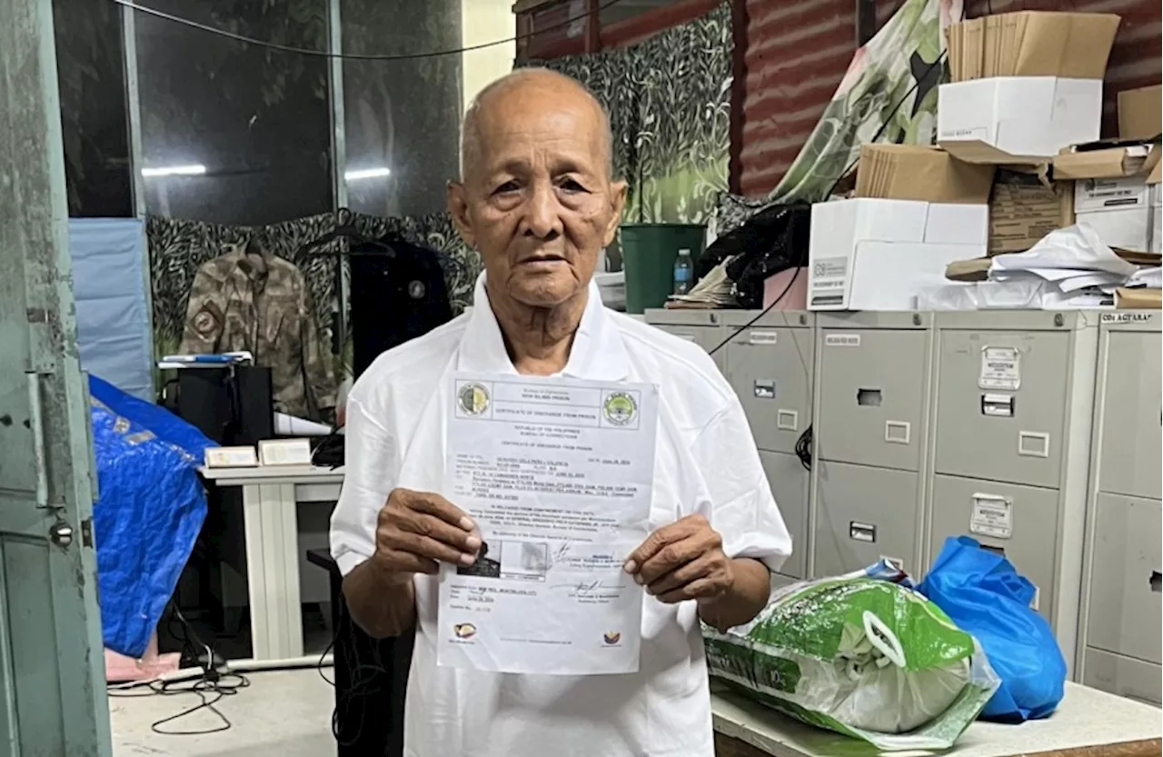 Gerardo dela Peña, country's oldest political prisoner, released on Palace order