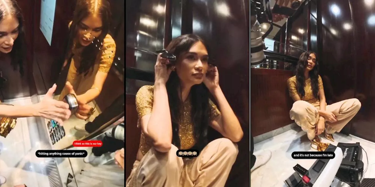 Pia Wurtzbach shares clip of when she got stuck in an elevator during Paris Fashion Week