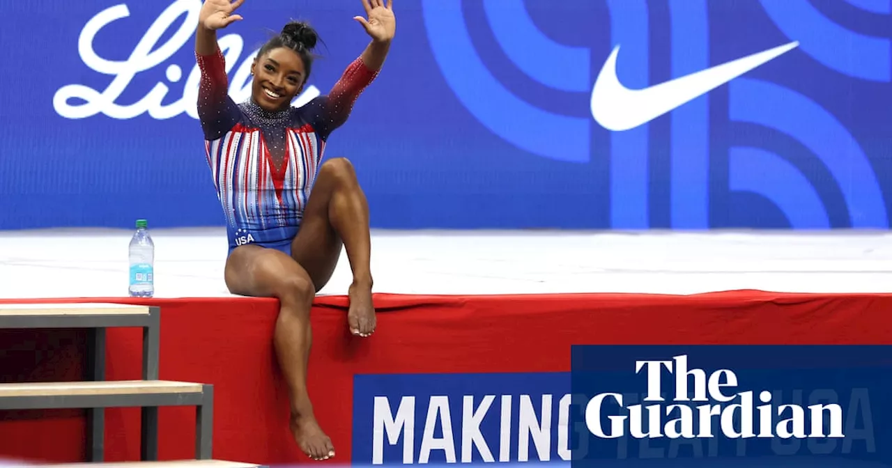 ‘I knew I’d be back’: Simone Biles shines at US gymnastics trials to seal Olympics spot