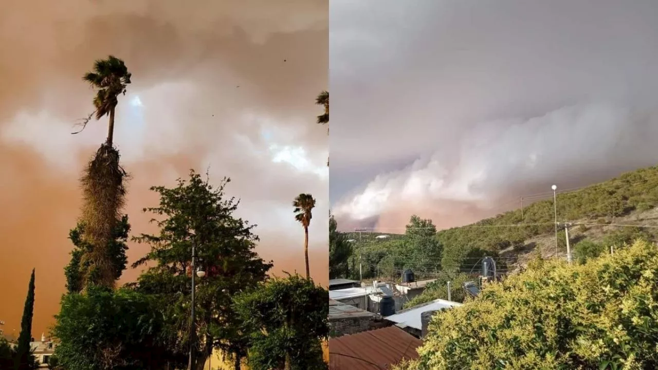 Captan IMÁGENES de la tormenta de Polvo del Sahara que sorprende a Zacatecas