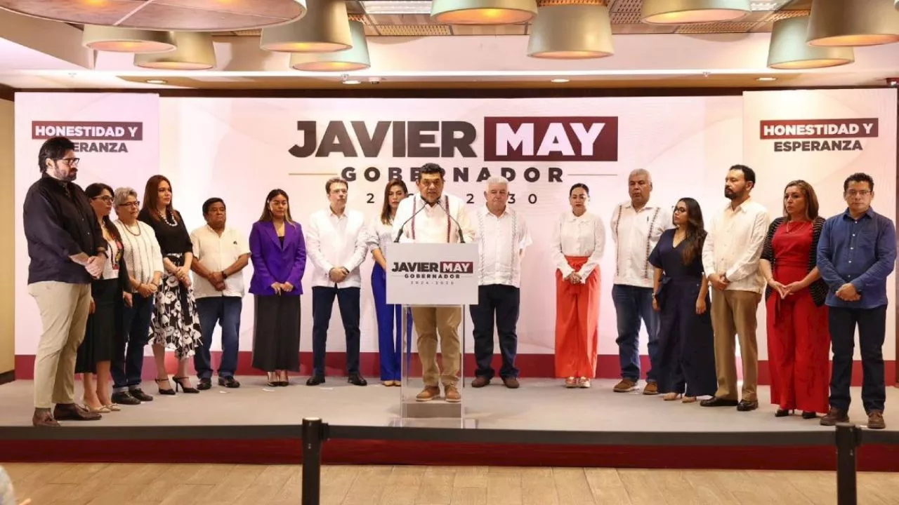 Nombran a hermano de AMLO como secretario de Gobierno de Tabasco; Javier May presenta a su gabinete