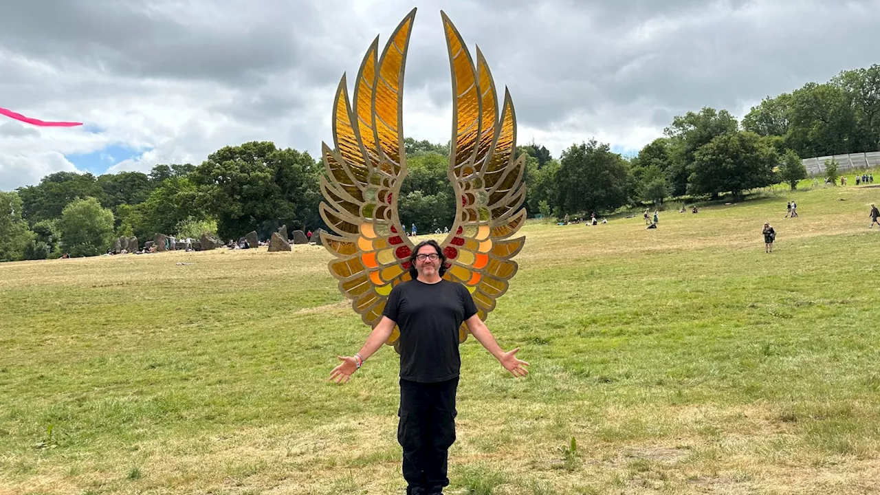 Glastonbury 2024: Story behind Edgar Phillips' beautiful Glastonbury wings sculpture at Stone Circle