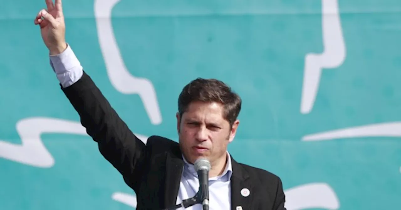 Con Máximo presente, Kicillof le pidió al peronismo organizarse para enfrentar a Milei