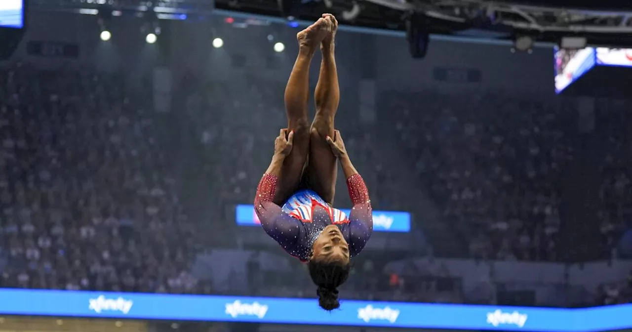 U.S. gymnastics trials: Simone Biles wins all-around, makes Olympics for third time