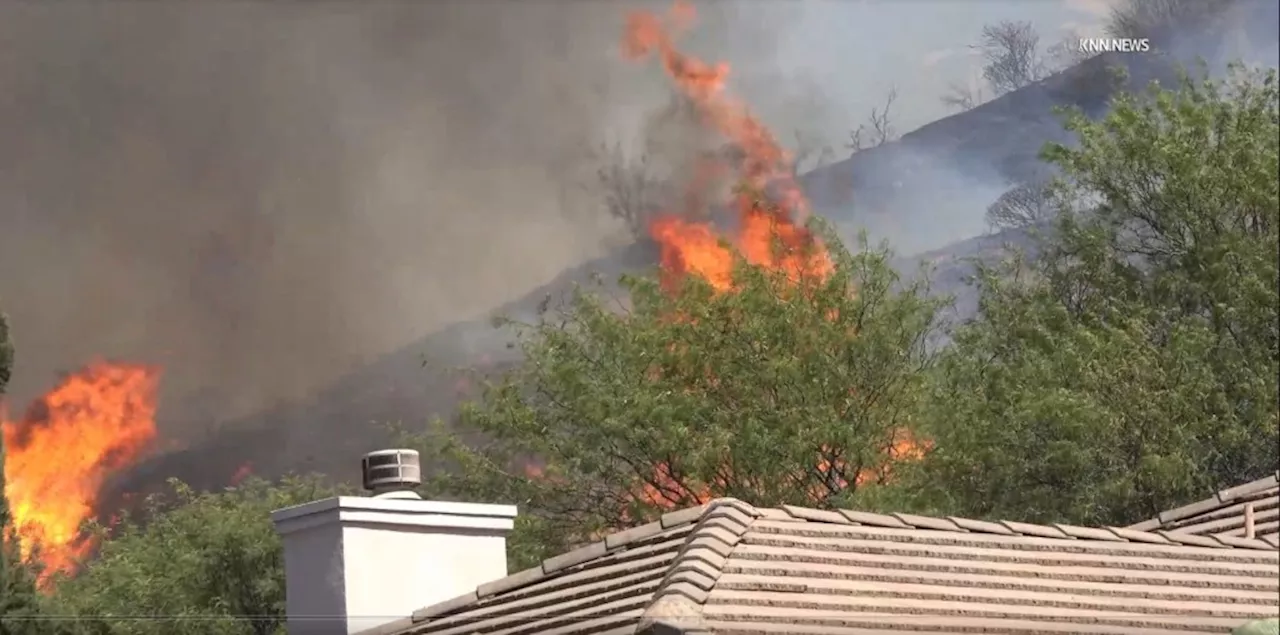 Sierra fire in Fontana grows to 400 acres, no longer threatening homes