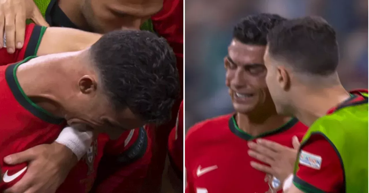 Cristiano Ronaldo in tears after missing penalty for Portugal vs