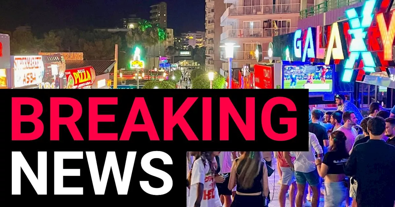 British tourist, 49, dies in Magaluf after collapsing on famous strip