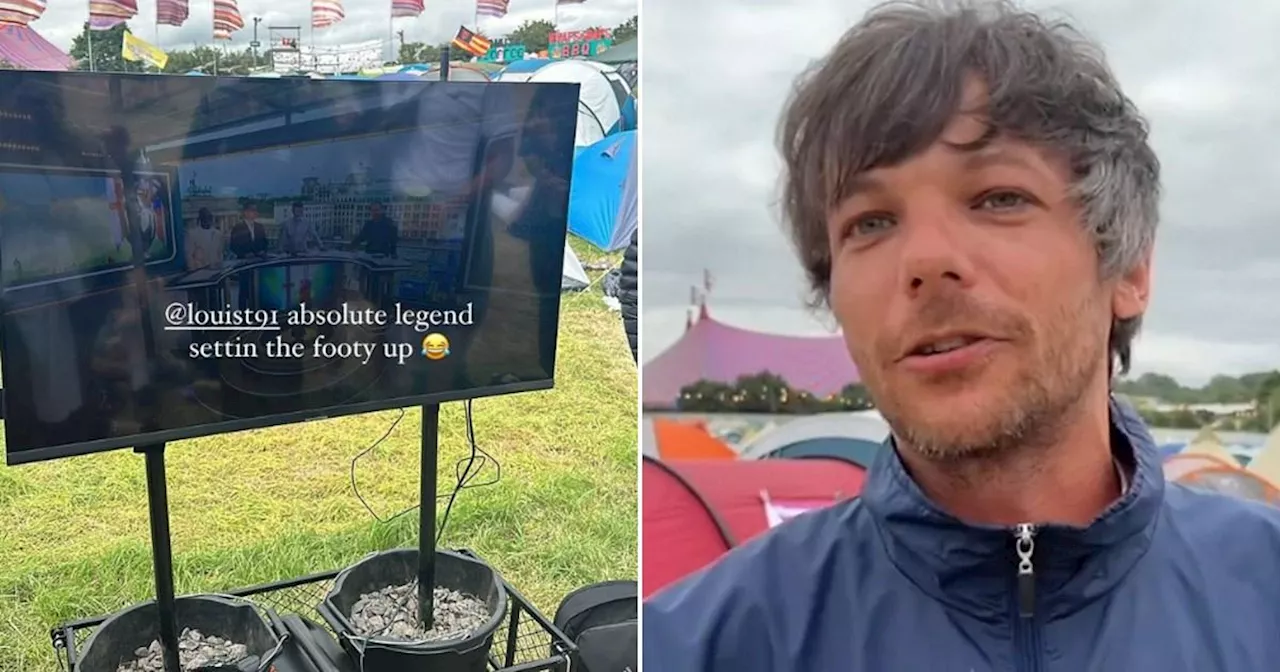 Louis Tomlinson has become the unexpected hero of Glastonbury