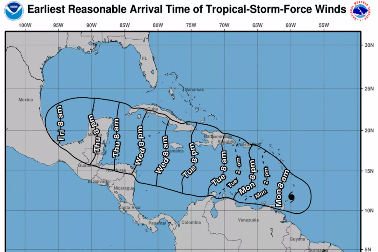 Hurricane Beryl Map Shows 'Very Dangerous' Storm About to Hit