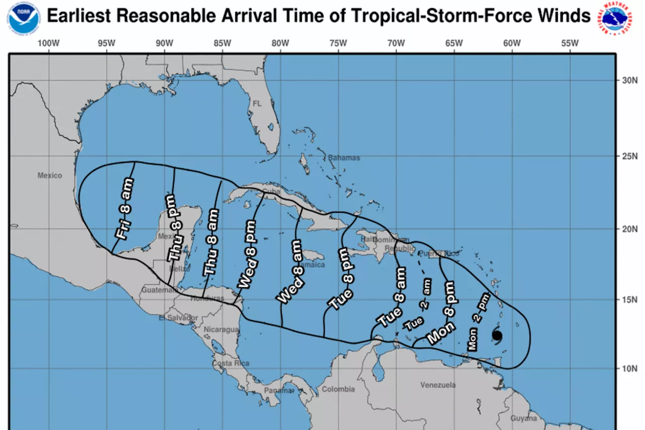 Hurricane Beryl Seen From Space as 'Unprecedented' Storm Makes Landfall