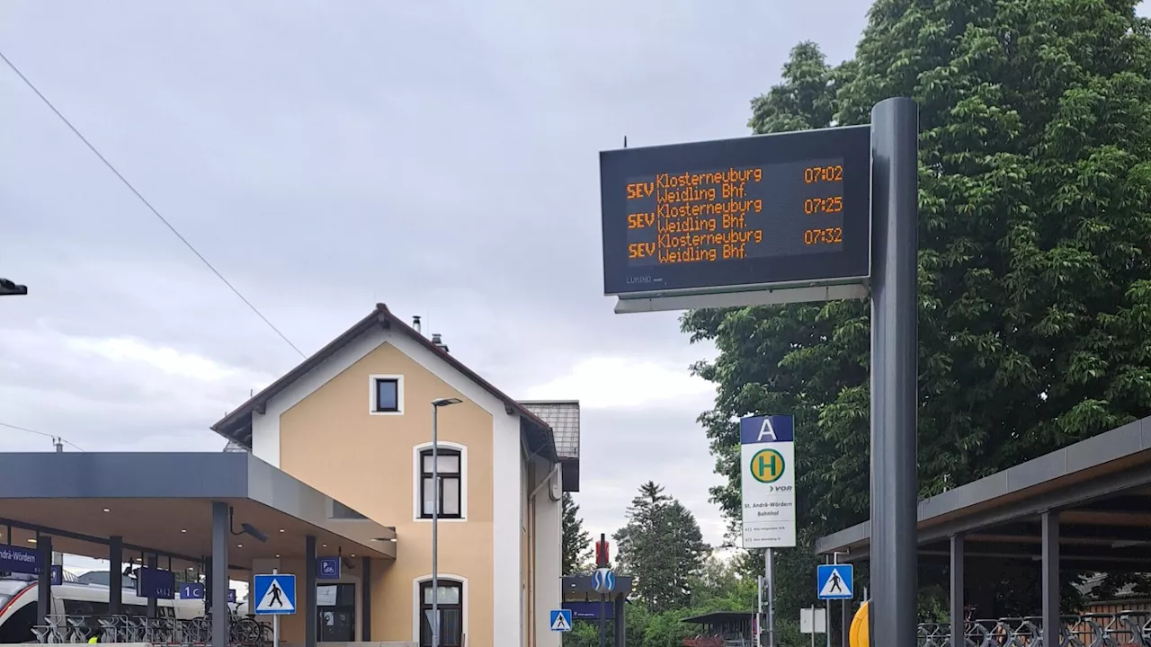 Franz Josefs-Bahn: Busse zwischen St. Andrä-Wördern und Klosterneuburg