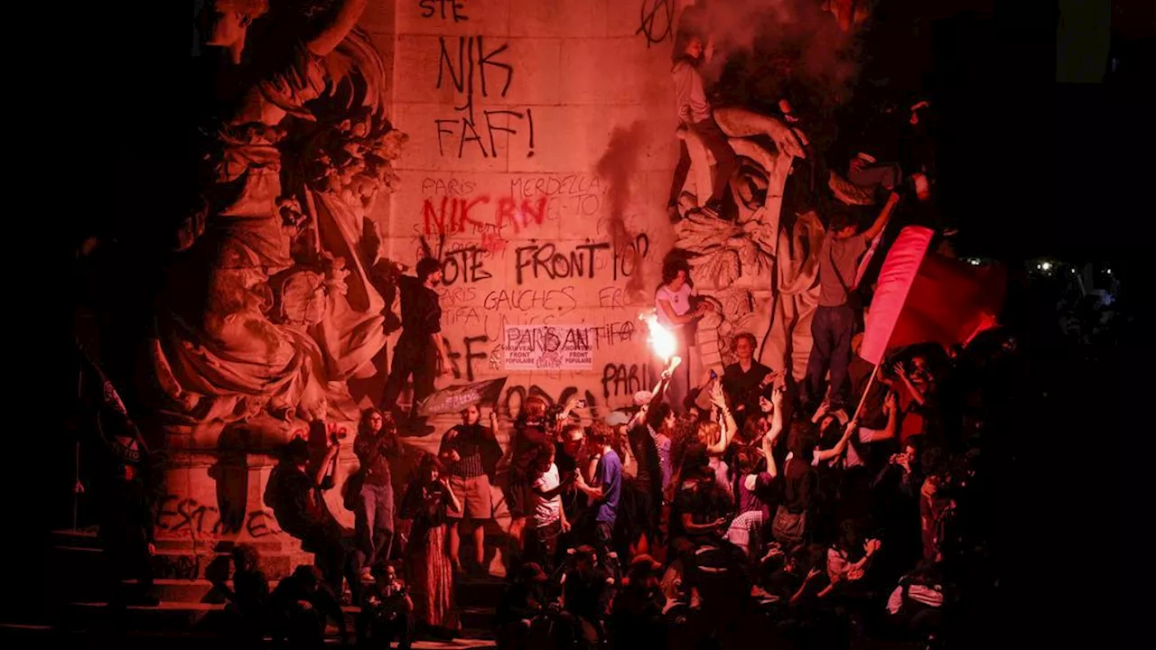 Fransen de straat op uit protest tegen verkiezingswinst Le Pen