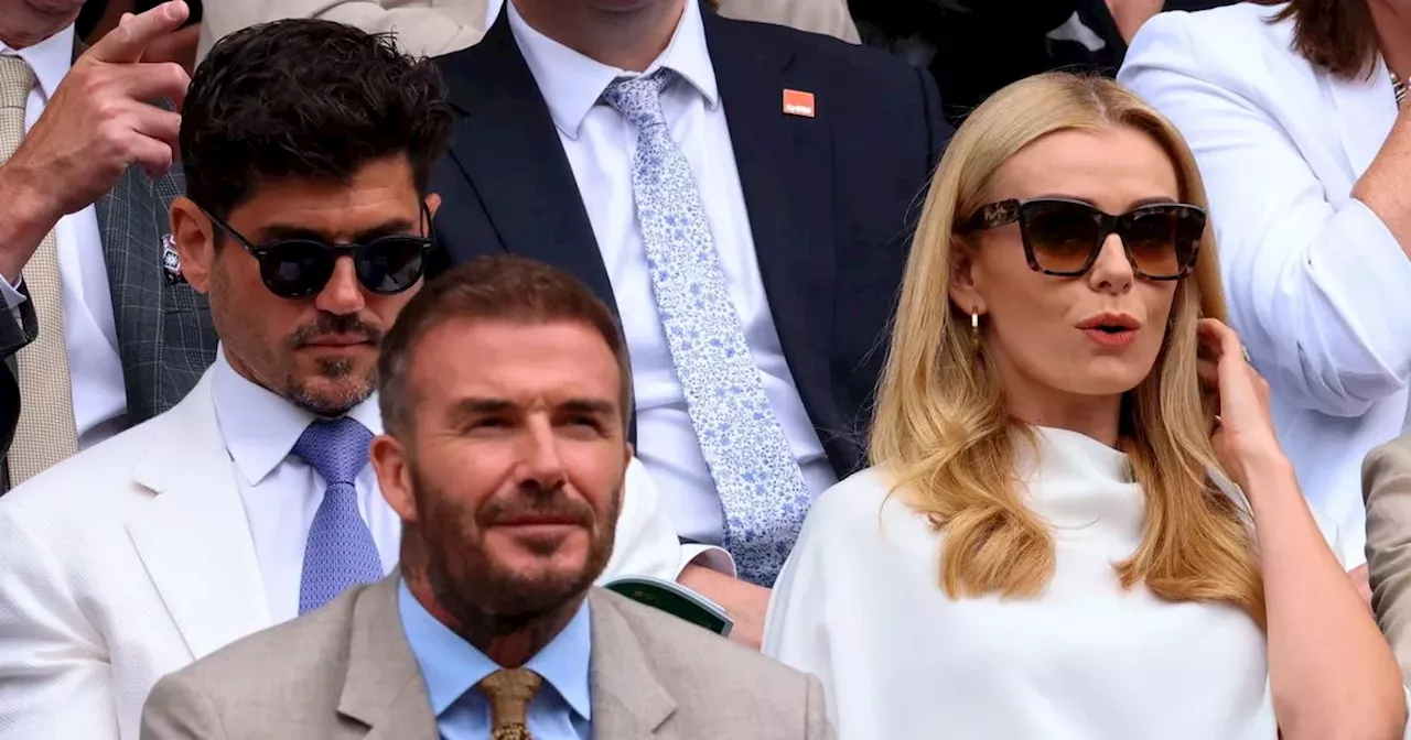 David Beckham and Katherine Jenkins share Wimbledon royal box after leaked email