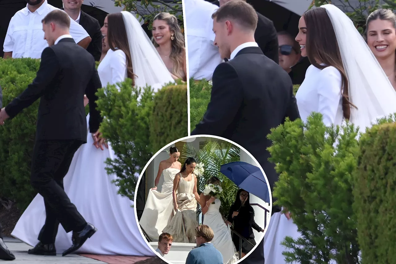 Olivia Culpo and Christian McCaffrey get married in Rhode Island