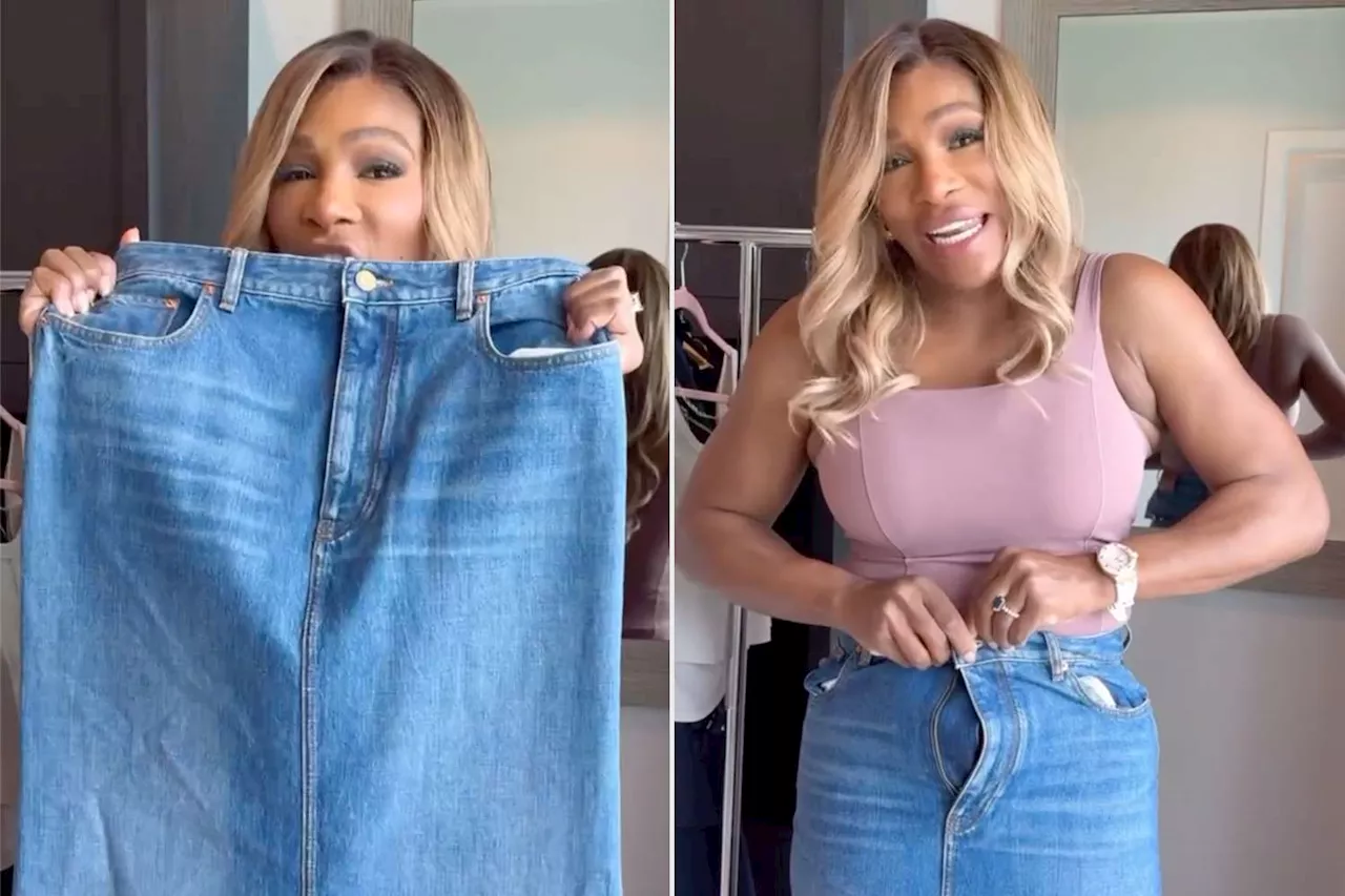 Serena Williams Revisits Valentino Denim Skirt Try-on Amid Weight Loss Journey: 'Saying a Little Prayer'