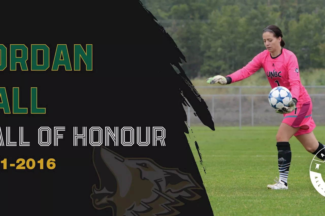 Hall's record-setting heroics land her on UNBC Wall of Honour