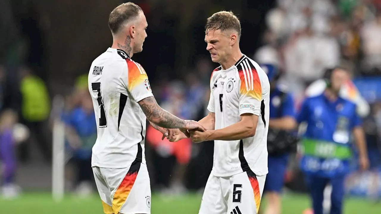 DFB-Team: Joshua Kimmich und David Raum auf der PK vor Spanien