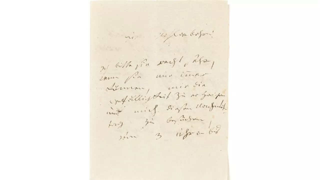 A Rare Letter Signed by Beethoven Is Heading to Auction