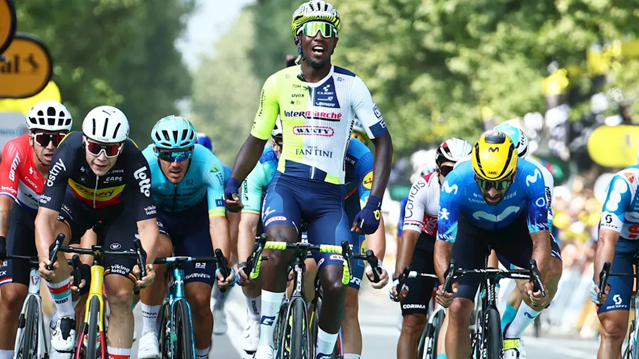 Tour de France: Biniam Girmay cartonne et s'offre la troisième étape au sprint