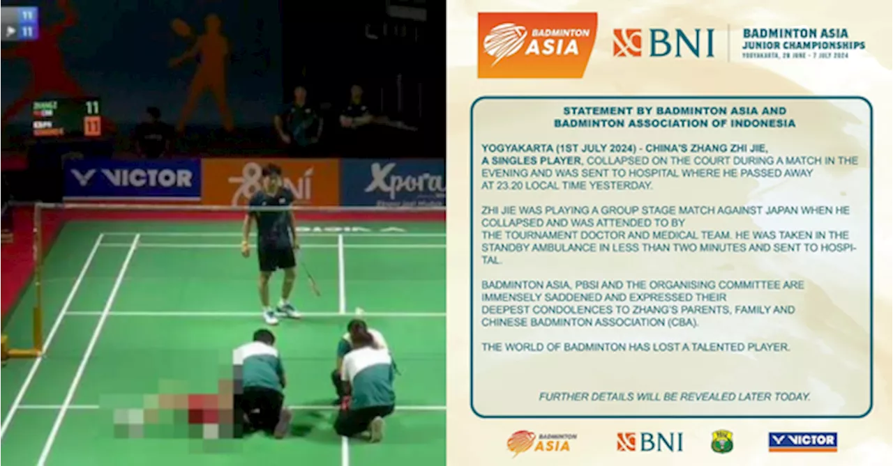 17-Year-Old Badminton Player Dies After Collapsing Mid-Match In Asia Junior Championships