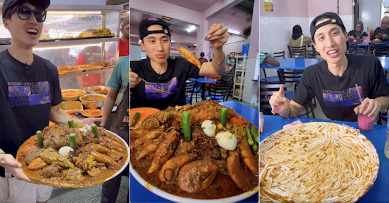 Singaporean Competitive Eater Devours 8KG Worth Of Nasi Kandar In Penang