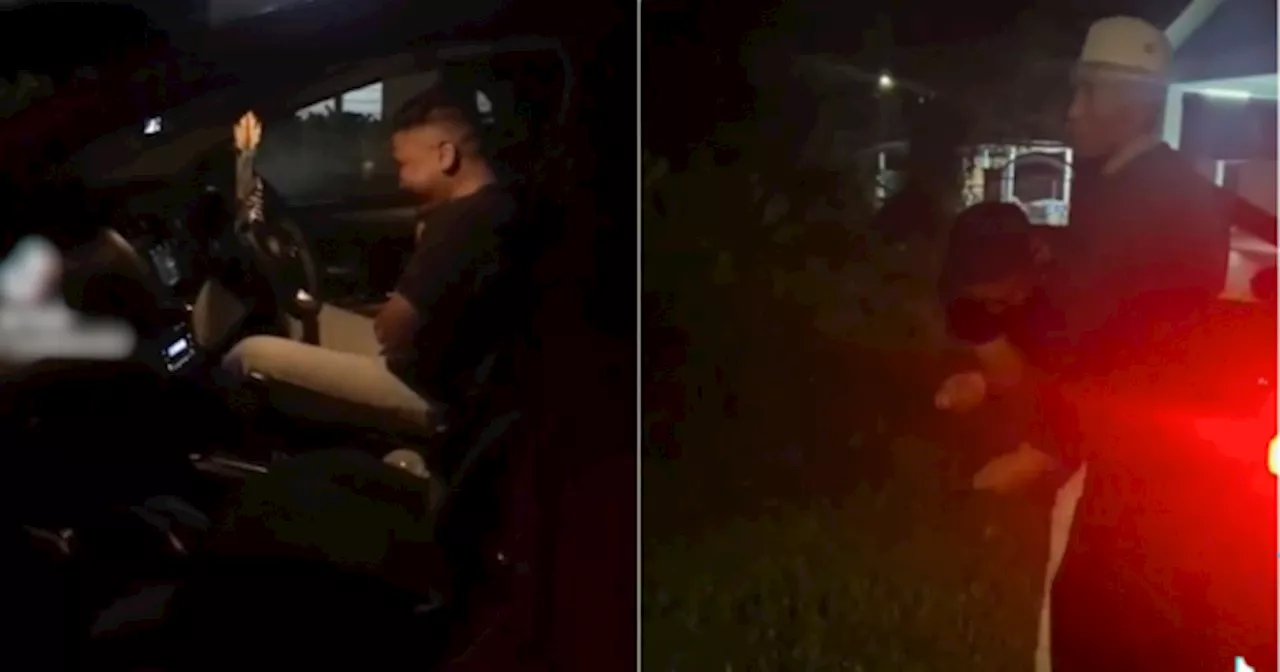 Suami Tiba-Tiba Mengilai Dalam Kereta, Isteri Panik Terpaksa Keluar Dengan Anak