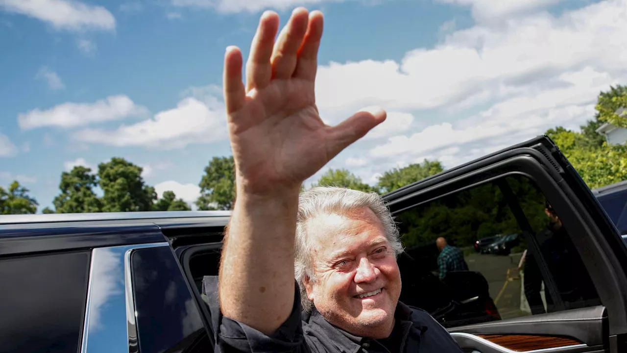 Former Donald Trump aide Steve Bannon 'proud' as he begins prison sentence in Connecticut