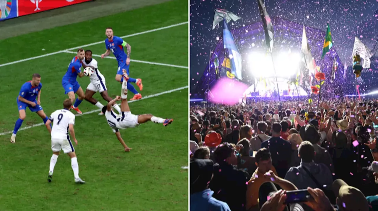 Louis Tomlinson comes up with genius move at Glastonbury so fans could watch England vs Slovakia