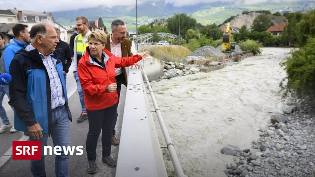  Amherd im Wallis +++ Helikopter bringen Trinkwasser ins Maggiatal