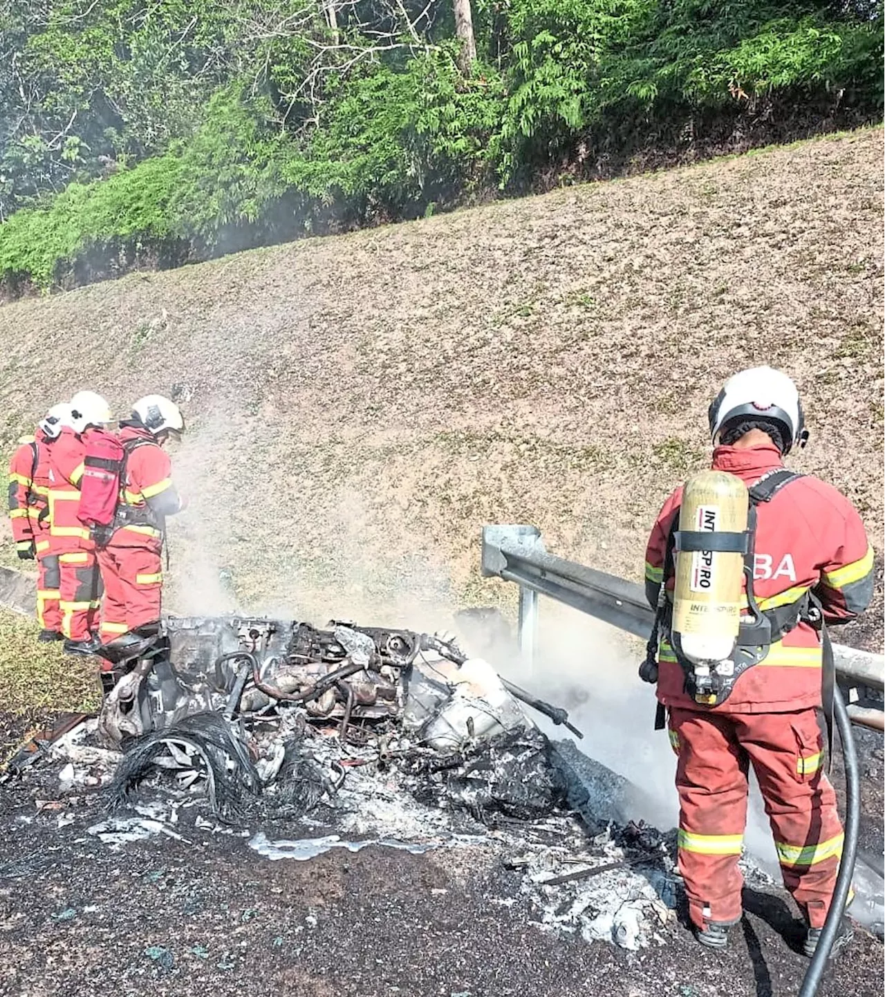 Lamborghini driver dies after car bursts into flames