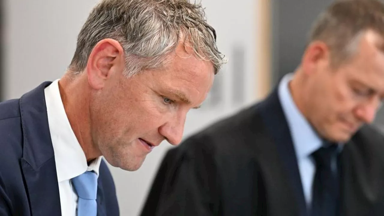 AfD-Politiker vor Gericht: Gericht lehnt im Prozess gegen Höcke zahlreiche Anträge ab