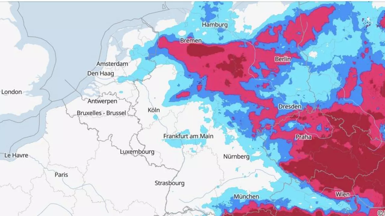 Unwetter: Karten zeigen, wo heute Schauer und Gewitter drohen