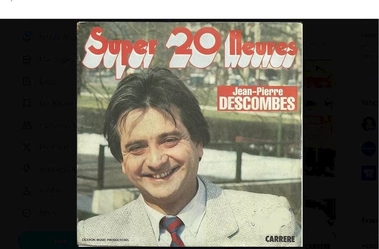 Jean-Pierre Descombes, célèbre animateur des « Jeux de 20 heures », est décédé