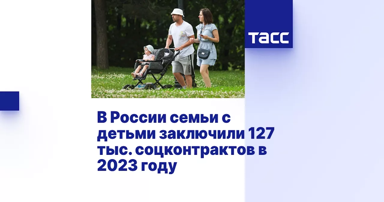 В России семьи с детьми заключили 127 тыс. соцконтрактов в 2023 году