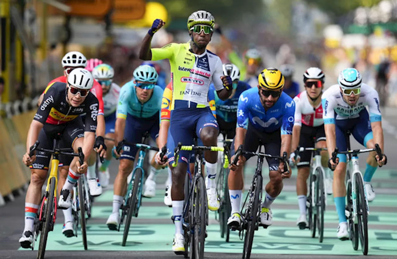 Frustration for Bennett as Eritrean Girmay wins Tour de France stage