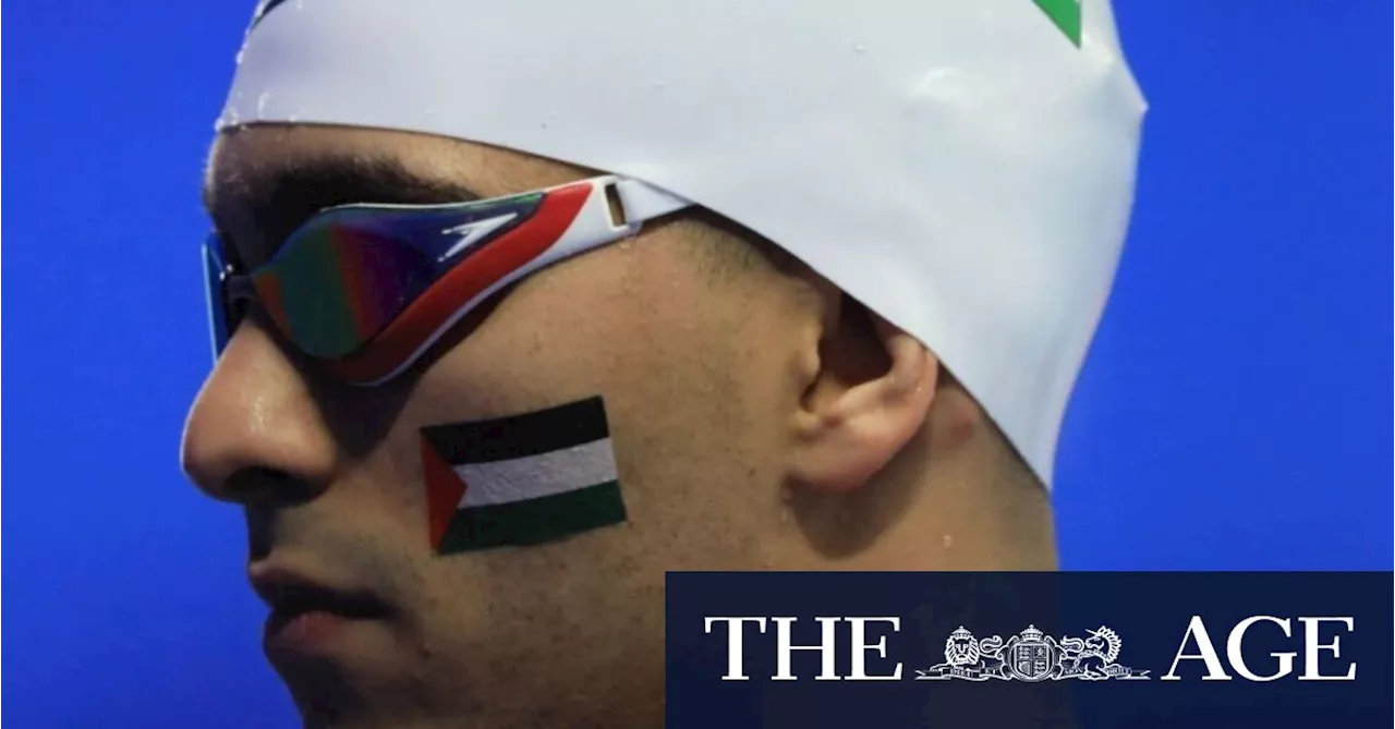 ‘A political statement to be there’: Palestinian swimmer to take a stand at Olympics