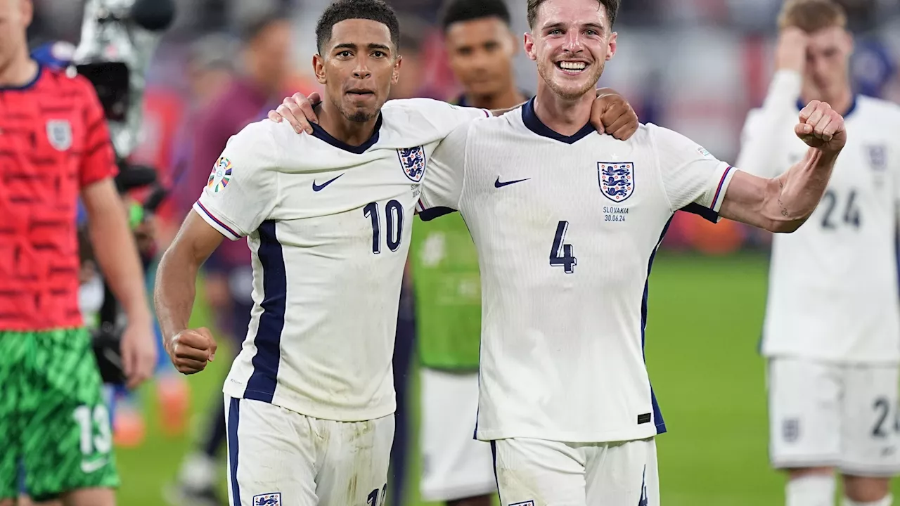 England boost as Jude Bellingham and Declan Rice won’t face punishment after gesture and clash with S...