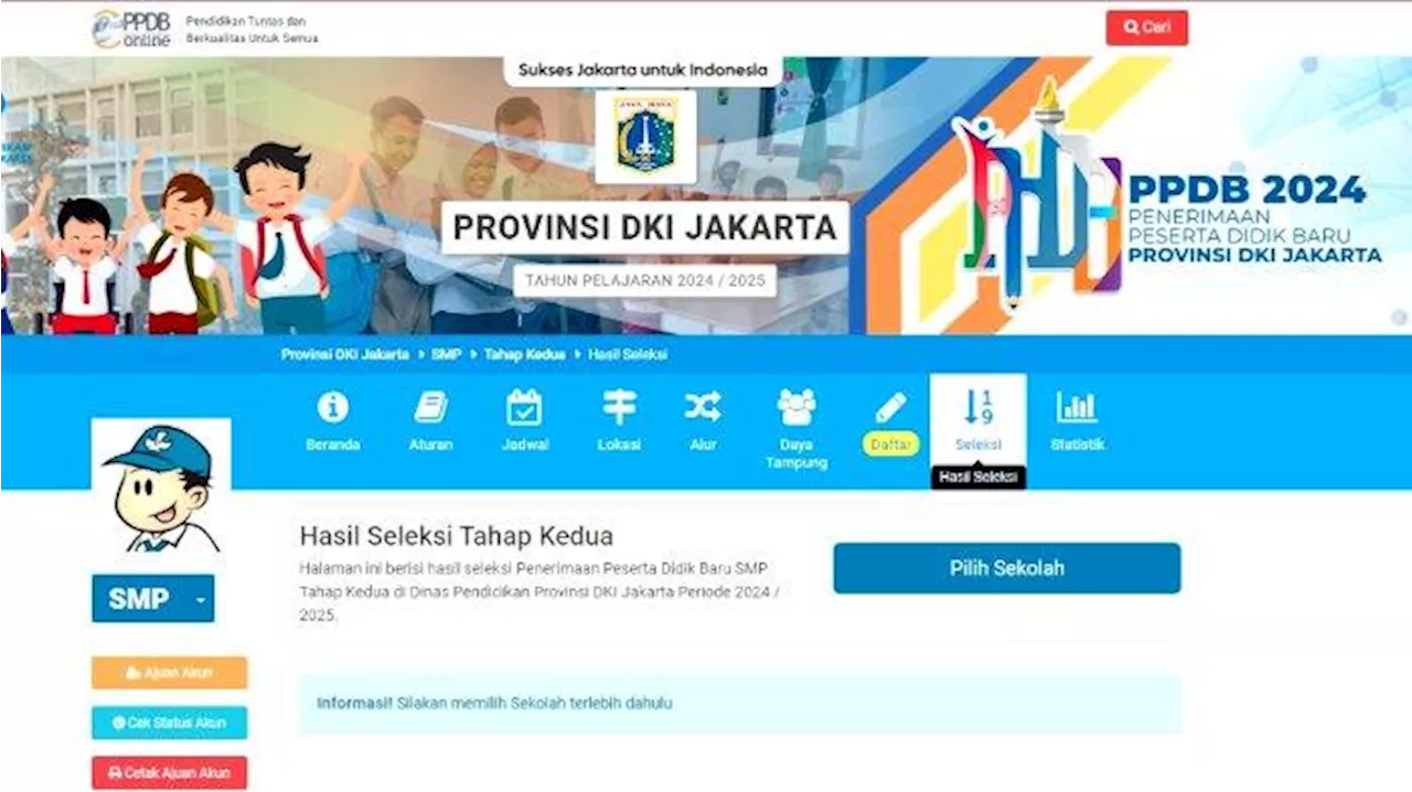 Cara Cek Pengumuman Hasil PPDB Jakarta 2024 Tahap 2 SMP, SMA dan SMK di ppdb.jakarta.go.id