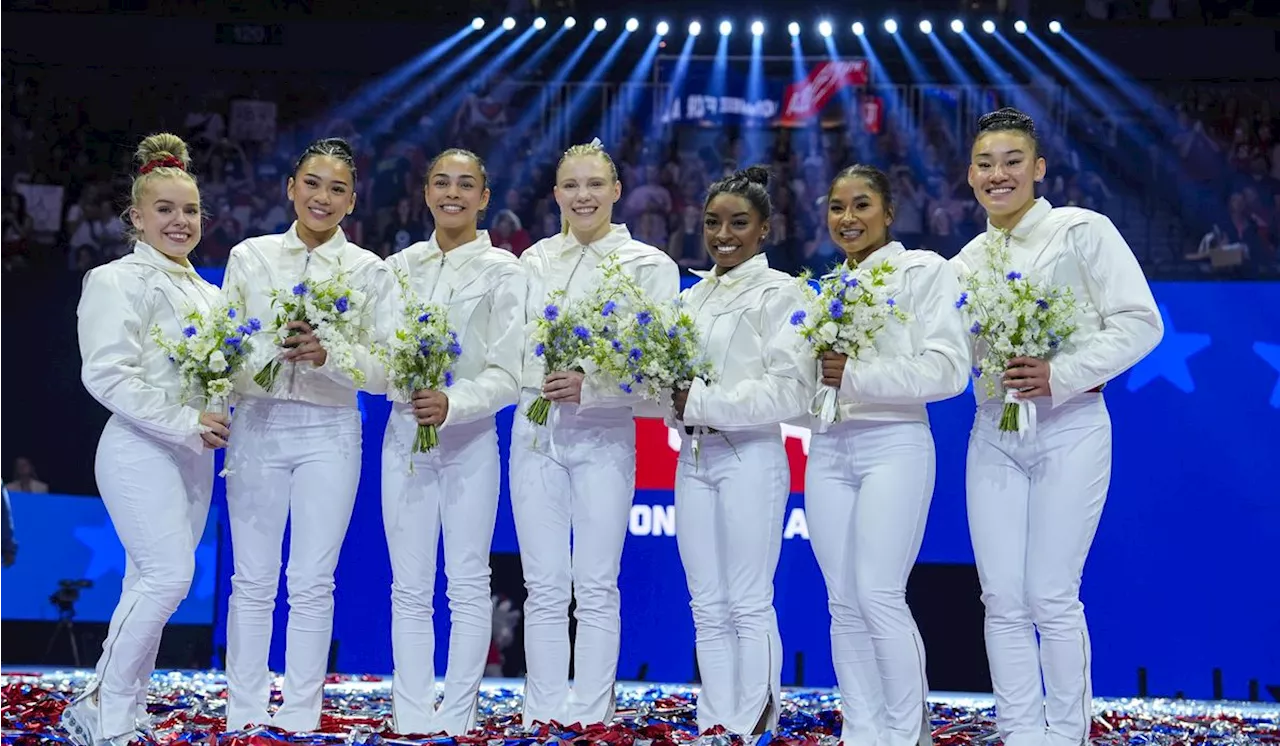 Simone Biles tops U.S. women's gymnastics team eyeing redemption at the Paris Olympics