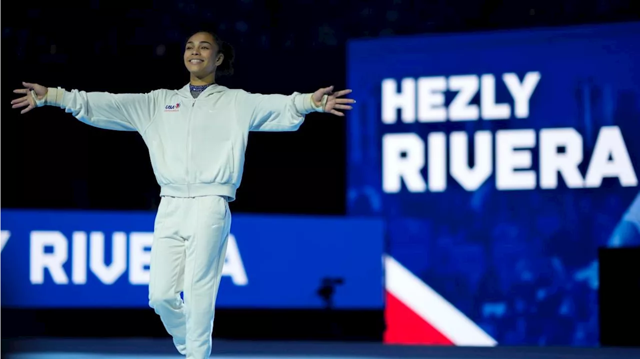 Gymnast Hezly Rivera, the youngest Olympics-bound member of Team USA, trains in North Texas