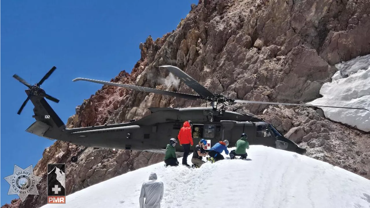 Climber from Arizona airlifted from Mount Hood by National Guard after falling 700 feet