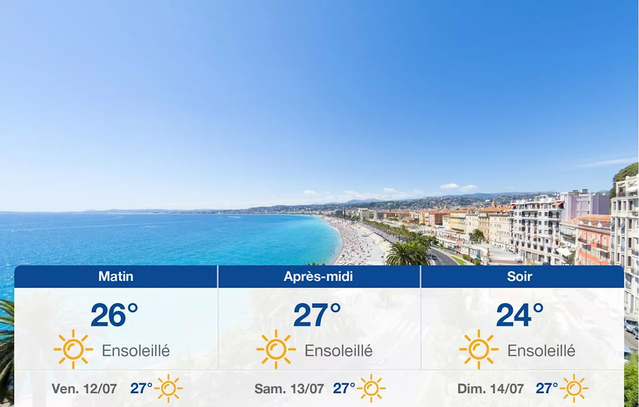 Météo Nice: prévisions du jeudi 11 juillet 2024