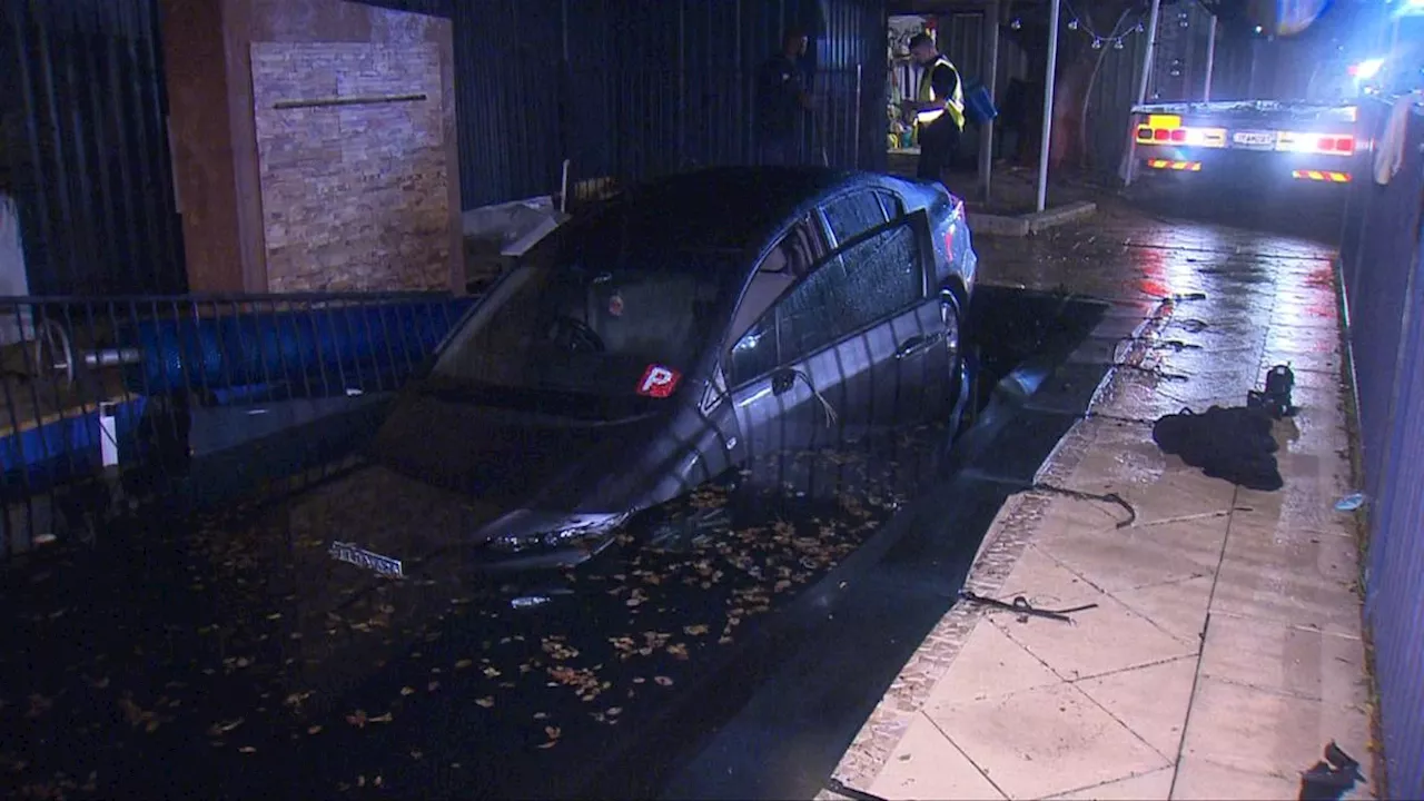 Driver reveals what caused car packed with passengers to crash into Yangebup swimming pool in Perth